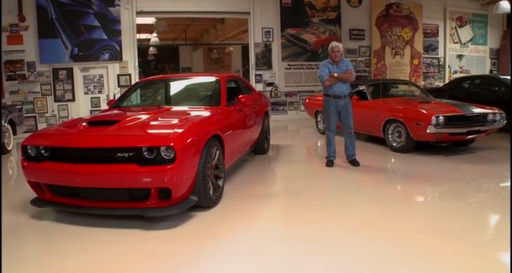 Jay Leno, his 1970 Challenger and the all-new Challenger SRT Hellcat