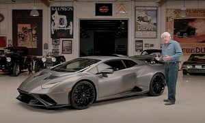 Jay Leno Drives the 2022 Lamborghini Huracan STO, Says It Shares Miura's DNA