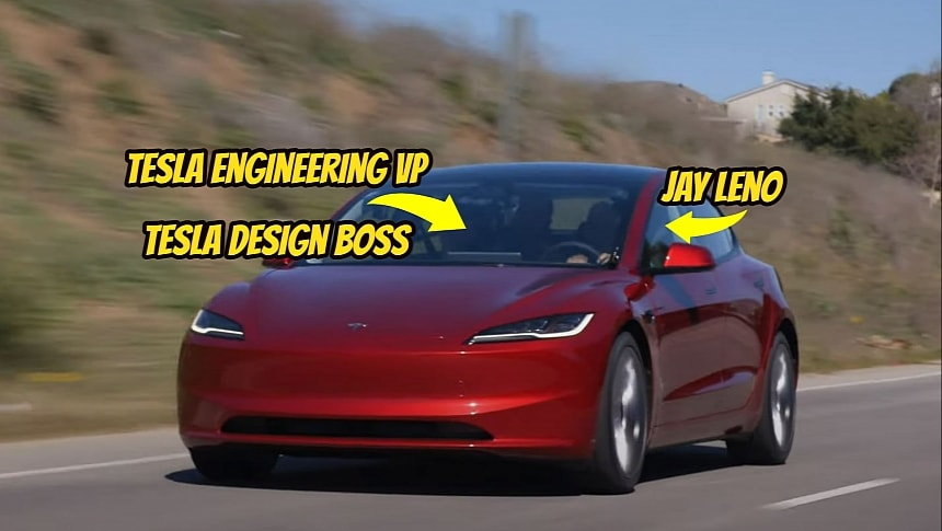 Jay Leno Drives the New Model 3 LR