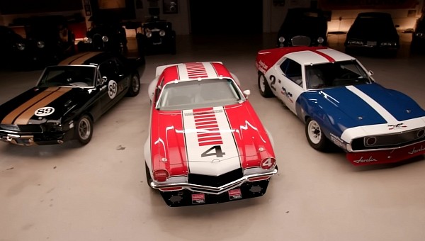 vintage Trans-Am race cars on Jay Leno's Garage