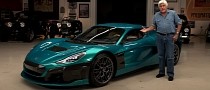 Jay Leno Gets Behind the Wheel of the 2,000-HP Rimac Nevera, Says It Can Fix Your Back