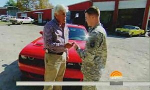 Jay Leno Gifts Wounded Veteran a Dodge Challenger Hellcat