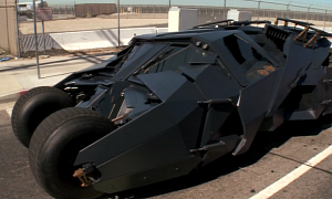 Jay Leno Goes for a Drive in Batman's Tumbler