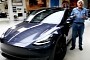 Jay Leno Grazes Cop’s Car When Parking Tesla for Comedy Gig