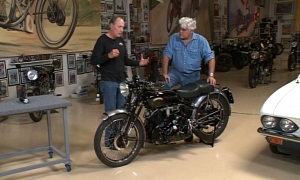 Jay Leno Introduces Thornton Suspensions for Vincent Motorcycles