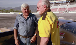 Jay Leno Meets Childhood Dream Car, They Crash Together