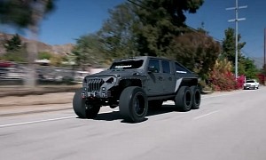 Jay Leno Prepares for the Zombie Apocalypse with the Jeep Gladiator-based Hellfire 6X6