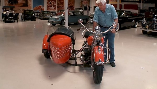 Jay Leno and 1940 Indian Four Motorcycle
