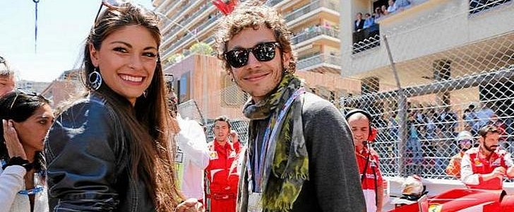 Linda Morselli and Valentino Rossi in their happier days