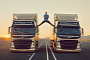 Jean-Claude Van Damme Does Epic Splits Between Reversing Trucks