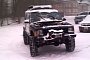 Jeep Cherokee Gets Lexus V8, Drifts on Snow