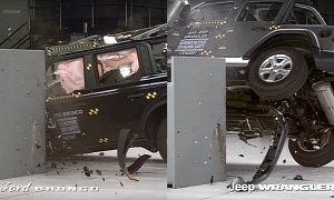 Jeep Fans Will Be Angry After Watching This Wrangler vs. Bronco Crash Test Comparison