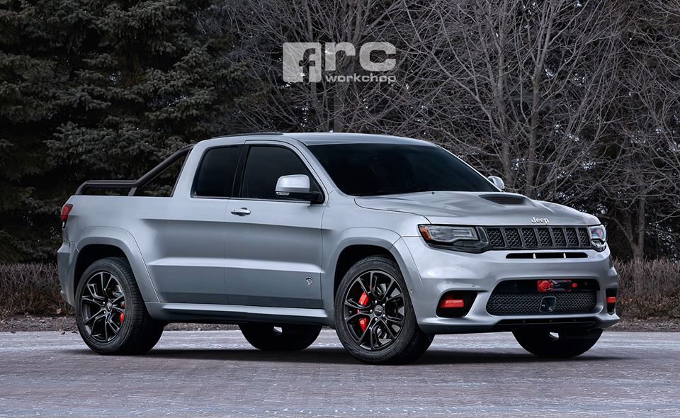 Jeep Grand Cherokee Trackhawk Pickup Rendered as the Truck from Hell -  autoevolution