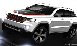 Jeep Grand Cherokee Trailhawk and Wrangler V8 Traildozer Concepts Teased