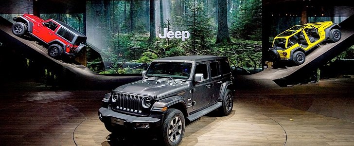 Jeep booth at the Geneva Motor Show