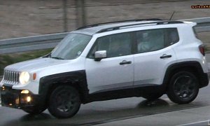 Jeep Renegade Spotted with Light Face Camouflage, Could Be a Facelift