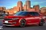 Jeep Sedan Rendering Mixes Seven-Slot Grille With Chrysler 300 Body Panels