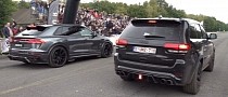 Jeep Trackhawk vs 790 HP Audi RS Q8 ABT Signature Edition, Loser Is Stunned and So Are We