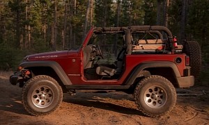 Jeep Wrangler Converts into Micro RV with Hanging Bed