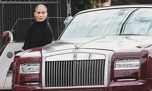 Jennifer Lopez Cruises in Rolls-Royce Drophead Phantom, It Bears Her Initials on the Seats