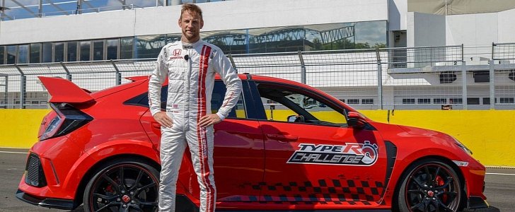 Jenson Button and the Honda Civic Type R
