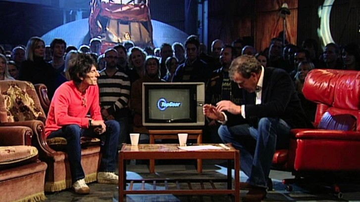 Jeremy Clarkson and Ronnie Wood on Top Gear