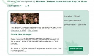 Jeremy Clarkson is Hiring, London-based Jobs Confirm the New Car Show's Britishness