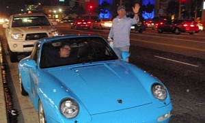 Jerry Seinfeld Enjoys Night Drive in Riviera Blue Porsche 993