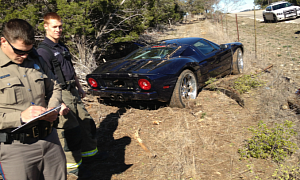 Jesse James' Ford GT Crashes in Texas