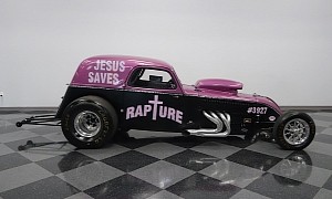 Jesus Saves 1937 Fiat 500 Topolino Dragster Was Raced by a Chaplain