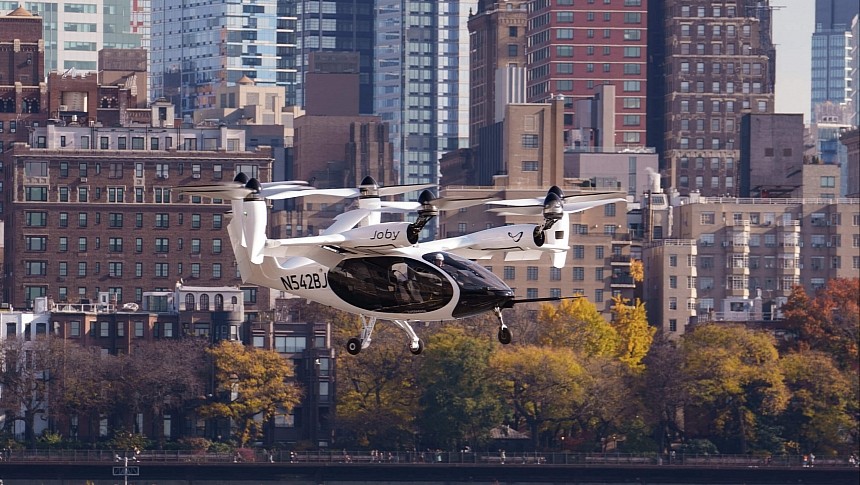 A Joby air taxi conducted the first-ever eVTOL flight in New York City