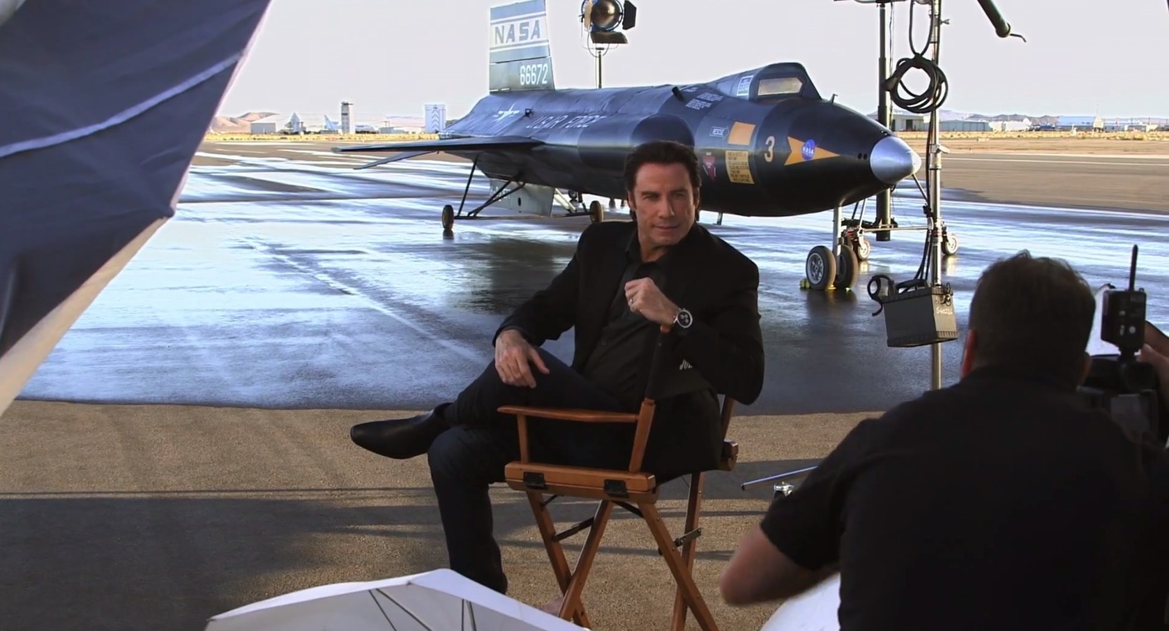 John Travolta and North American X-15 Star in New Breitling Ad -  autoevolution