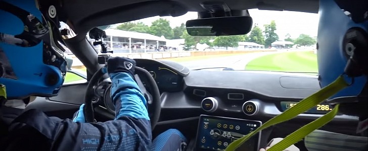 Shmee ridealong in the Rimac Nevera at the Goodwood Festival of Speed