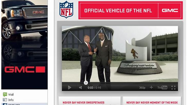 GMC is the official NFL vehicle