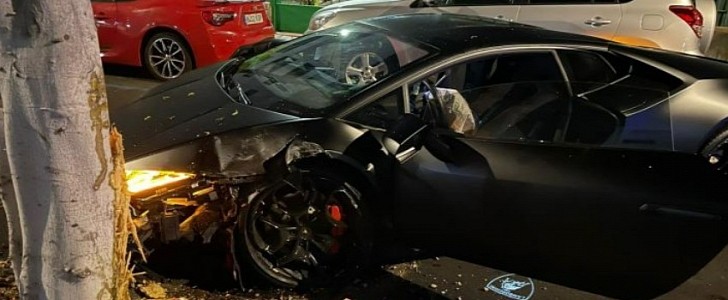 Jonathan Viera's Crashed Lamborghini