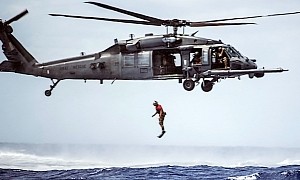 Jumping From Working Pave Hawk Is the Usual Day at the Office for Some People