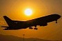Junior USAF Tanker Takes Off With Waning Sun Its Sole Companion