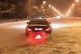 Just a Mercedes-AMG CLS63 Melting the Snow with Its Tires and Flamethrower
