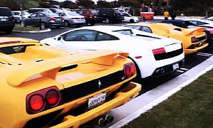 Just a Parking Lot Full of Lamborghinis!