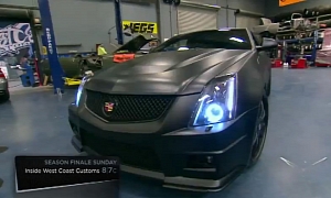 Justin Bieber Cadillac CTS-V Batmobile on Inside West Coast Customs