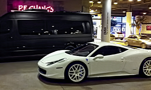Justin Bieber Gets Pulled Over by Police in White Ferrari 458