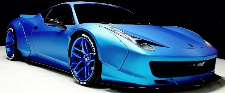 Justin Bieber’s Ferrari 458 Turns Frozen Blue 