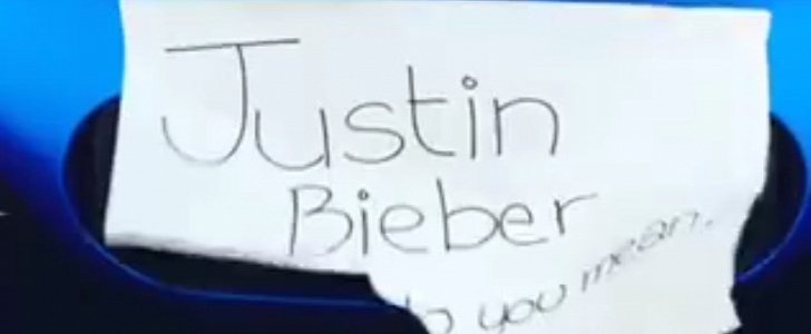 Justin Bieber’s Frozen Blue Ferrari 458 Sounds Better than His What Do You Mean Single