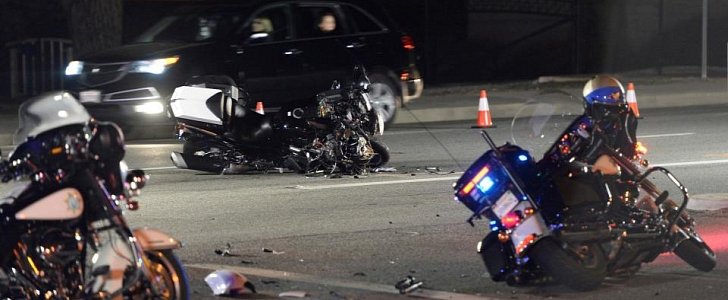 Motorcycle from Justin Trudeau's motorcade hit by car