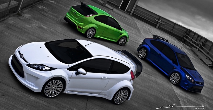 Kahn Ford Focus RS and Fiesta ST with Cosworth Wheels