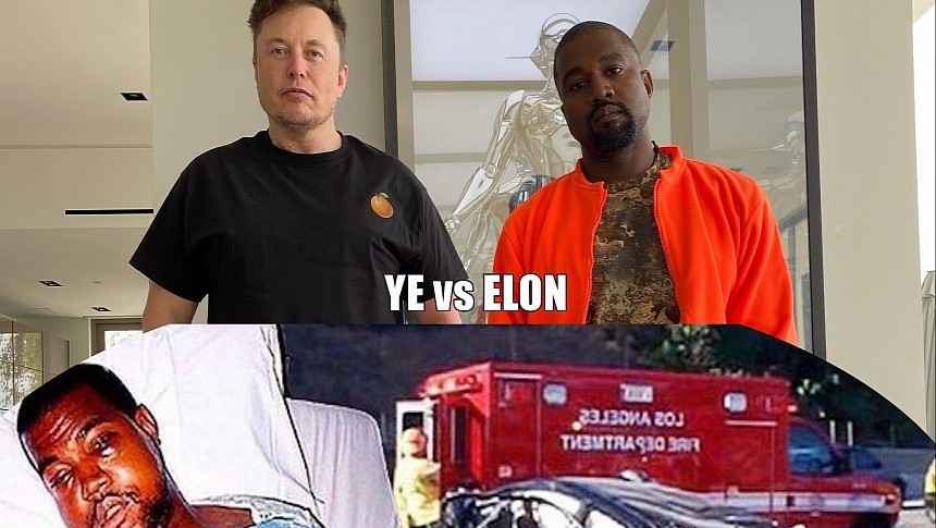 Kanye West makes surprising claim about his 2002 car crash to Elon Musk