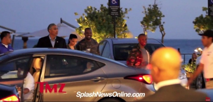 Kanye West Looks Embarrassed As He Steps in the Driver’s Seat of a Hyundai Elantra
