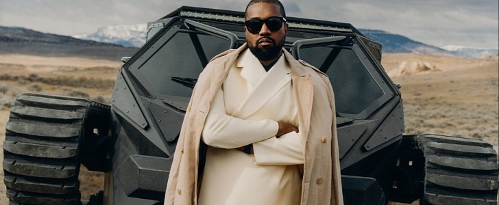 Kanye West and his custom Ripsaw EV2 tank