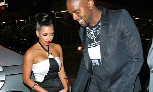 Kanye West Takes Kim Kardashian to Dinner in Maybach
