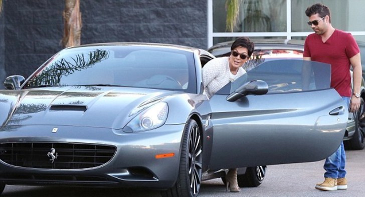 Kardashian Matriarch Kris Jenner Seen Test-Driving a New Ferrari 